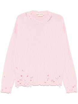 Marni: Розовый свитер 