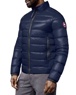 Canada Goose: Синий пуховик  Crofton