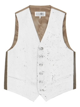 MM6 Maison Margiela: Белый жилет 