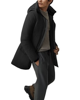 Canada Goose: Чёрный пуховик  Langford