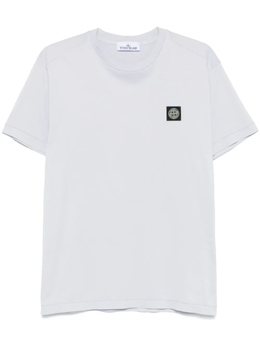 Stone Island: Фиолетовая футболка 