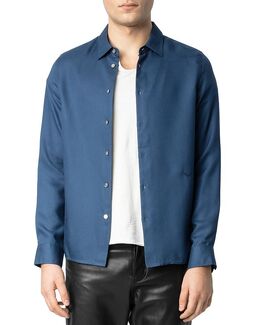 Zadig & Voltaire: Синяя рубашка 