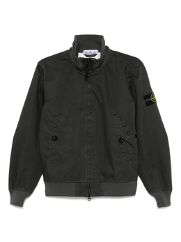 Stone Island: Серая куртка  Raso