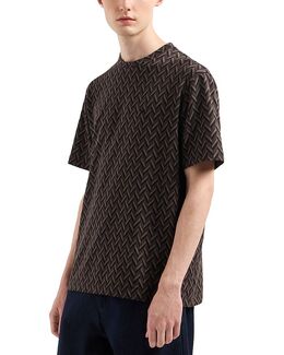 Emporio Armani: Жаккардовая футболка 