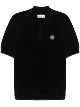 Stone Island: Чёрная рубашка  Compass