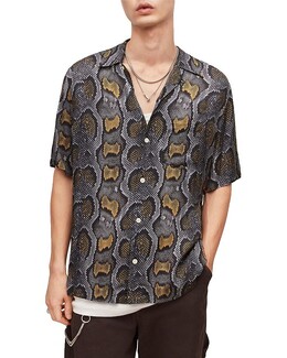 AllSaints: Рубашка с коротким рукавом 