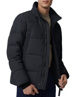 Canada Goose: Чёрный пуховик  Wyndham