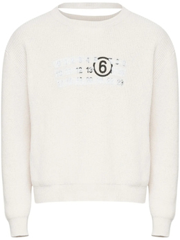 MM6 Maison Margiela: Белая толстовка 