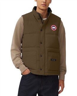 Canada Goose: Зелёный жилет  Freestyle Crew