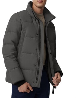 Canada Goose: Серый пуховик 
