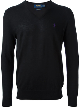 Polo Ralph Lauren: Чёрный свитер 