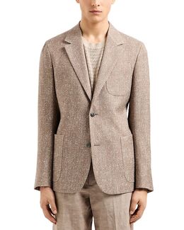 Emporio Armani: Коричневые пиджаки 