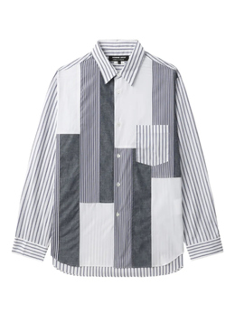 Comme des Garçons Homme Deux: Рубашка в стиле пэчворк 