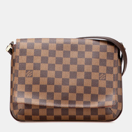 Louis Vuitton: Коричневая сумка  Musette