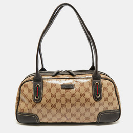 Gucci: Бежевая сумка  GG