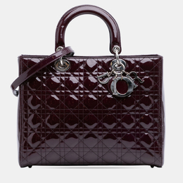 Dior: Фиолетовая сумка 