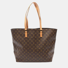 Louis Vuitton: Коричневая сумка-шоппер 