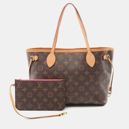 Louis Vuitton: Коричневая сумка-шоппер  Neverfull