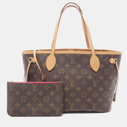 Louis Vuitton: Коричневая сумка-шоппер  Neverfull