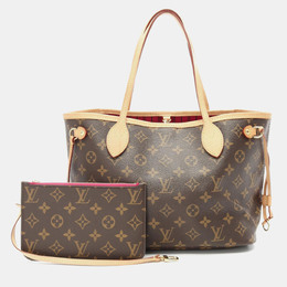 Louis Vuitton: Розовая сумка-шоппер  Neverfull