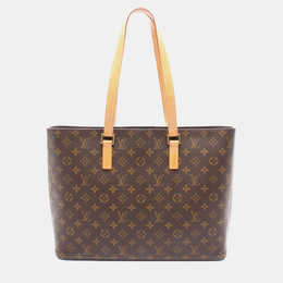 Louis Vuitton: Коричневая сумка-шоппер 