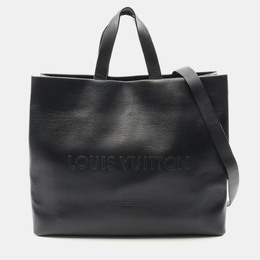 Louis Vuitton: Чёрная сумка-шоппер 