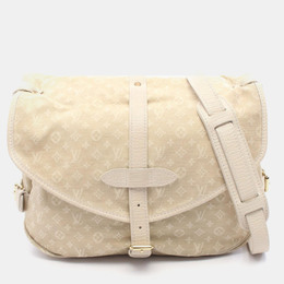 Louis Vuitton: Бежевая сумка 