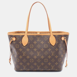 Louis Vuitton: Коричневая сумка-шоппер  Neverfull