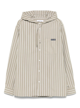 Maison Kitsuné: Зелёная рубашка 