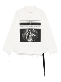 Rick Owens Drkshdw: Белая рубашка 