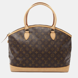 Louis Vuitton: Коричневая сумка-шоппер  Lockit