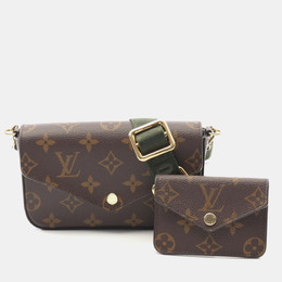 Louis Vuitton: Коричневая сумка через плечо  Pochette