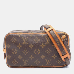 Louis Vuitton: Коричневая сумка 