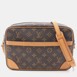 Louis Vuitton: Коричневая сумка через плечо 
