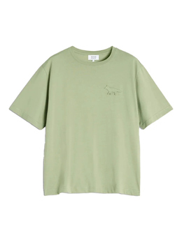 Maison Kitsuné: Зелёная футболка 