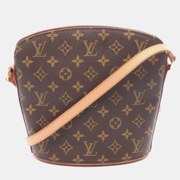 Louis Vuitton: Коричневая сумка через плечо 