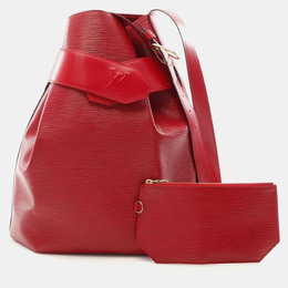 Louis Vuitton: Красная сумка  Épi