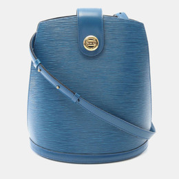 Louis Vuitton: Голубая сумка  Épi