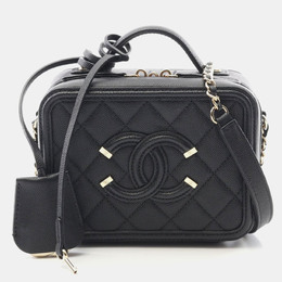 Chanel: Чёрная сумка через плечо 