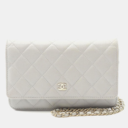 Chanel: Серый кошелёк 