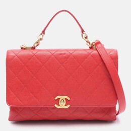 Chanel: Красная сумка на руку 