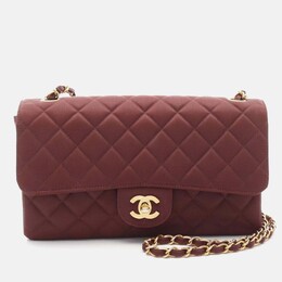 Chanel: Бордовая сумка 