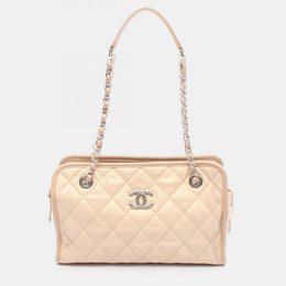 Chanel: Бежевая сумка 