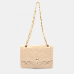 Chanel: Бежевая сумка 