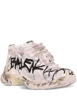 Balenciaga: Белые кроссовки 