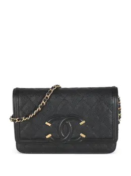 CHANEL Pre-Owned: Чёрная сумка 