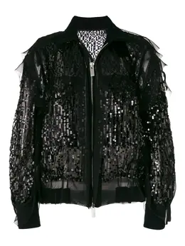 Sacai: Куртка с блёстками 