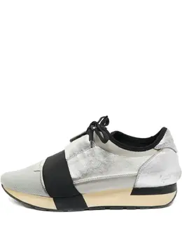 Balenciaga Pre-Owned: Серебристые кроссовки 