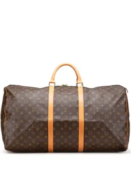Louis Vuitton Pre-Owned: Коричневая дорожная сумка 