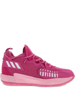 adidas: Розовые кроссовки  Dame 7